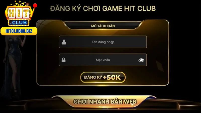 Người dùng nên đăng ký tài khoản tại HitClub để tham gia chơi game